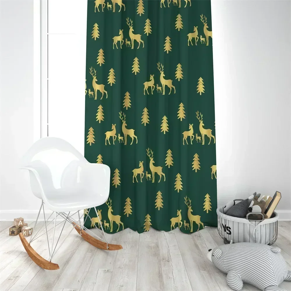 

Шенилловые затемняющие шторы 20760-xz-Ins для гостиной, столовой, спальни, животные, орфография джунглей