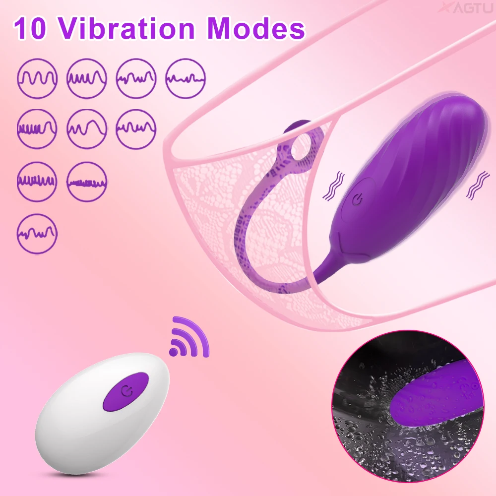 Wireless Vibrator Egg Remote Control G-Spot Clitoris Simulator Massage Vibrating Love Eggs Sex Toys Adult Goods_voghion.com