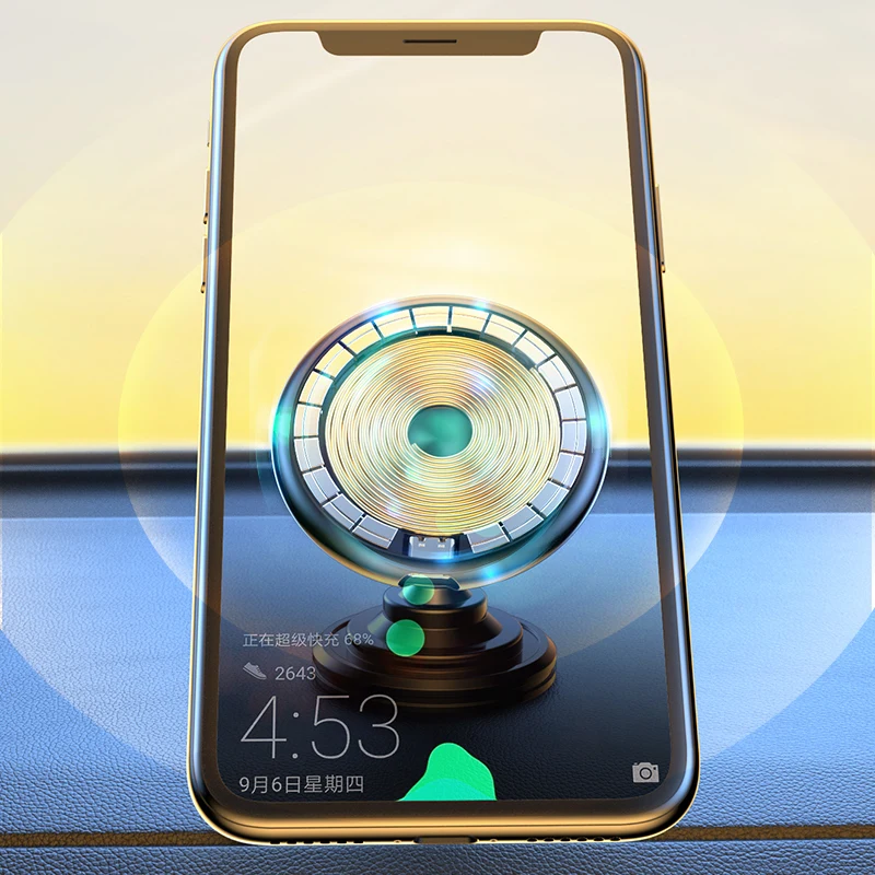 Kimdoole Phone Holder Car Magnetic Telephone Stand Magsafe Wireless Chargers Support for Iphone Xiaomi Smartphone Accessories