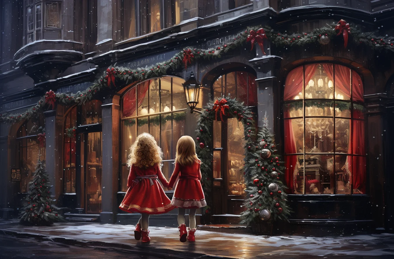 Fondo frontal de Casa de calles de Navidad para niños, accesorios de  fotografía para bebés, sesión fotográfica para niños y adultos, fondo  clásico de chimenea de Navidad - AliExpress, image size:1360x896