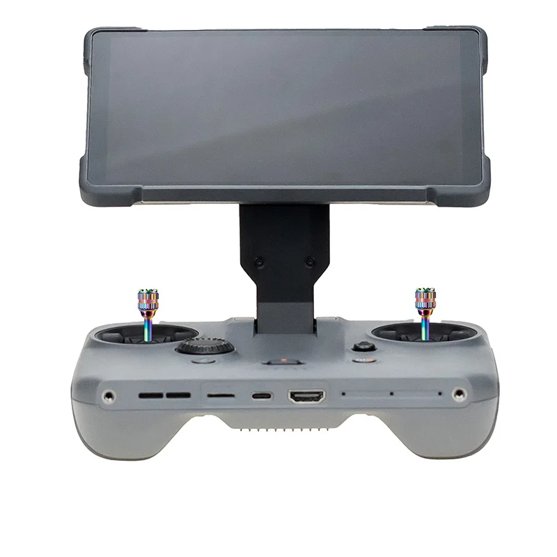 Paire de joysticks en métal pour DJI RC Pro 2, compatibles Mini 5 Pro, présentés dans leur emballage d'origine.
