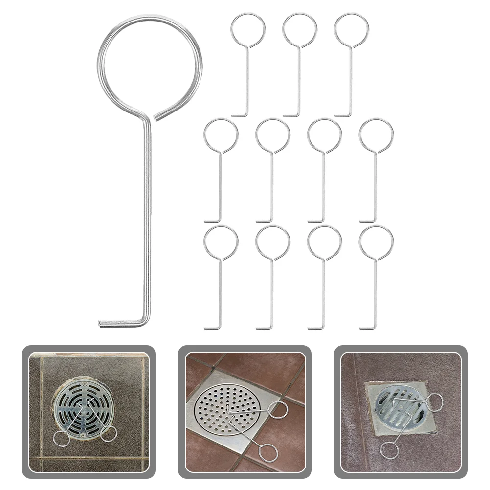 

Sink Strainer Lifting Hook Floor Drain Handle Hooks for Hanging Tub Removal Tools
