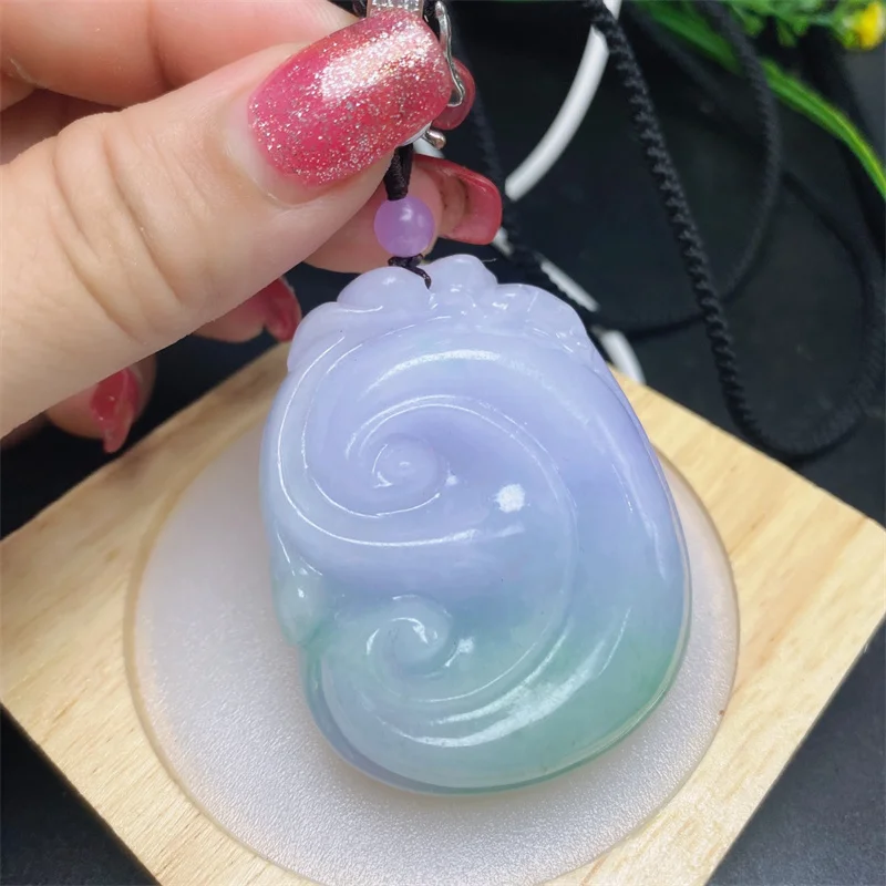 

Hot Selling Natural Hand-carve Jade Wishful Necklace Pendant Fashion Jewelry Accessories Men Women Luck Gifts1