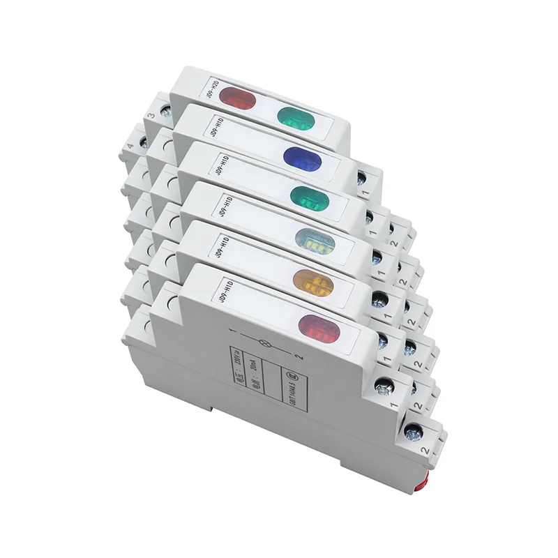 Din Rail Indicator Light 24V 220V AC/DC Track Type Signal Light Tri-color Dual Color Red White Blue Green Yellow led indicator light signal lamp indicator light led light