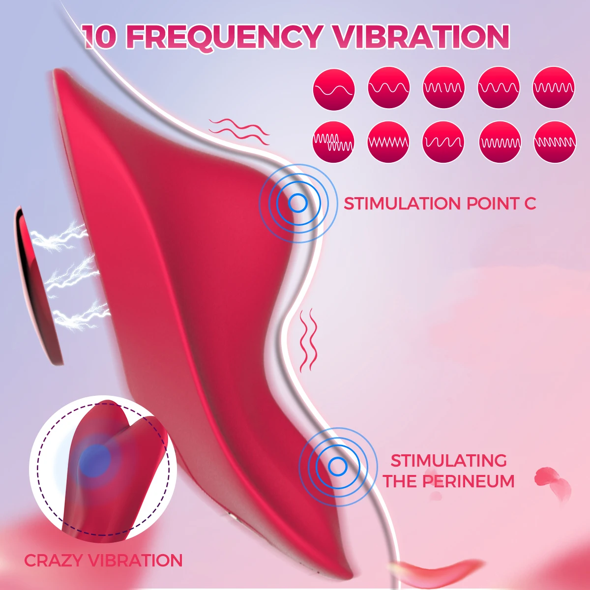 HESEKS Wearable Panty Vibrator with Magnetic Clip App Control Butterfly Vibrator Portable Invisible Adult Sex Toys for Women sex toys