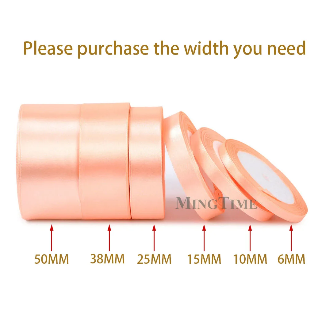 thumbnail image 1 of Cinta de raso de 22 metros (6 mm, 10 mm, 15 mm, 25 mm, 38 mm y 50 mm), ideal para fajas, regalos, lazos, manualidades, decoración de bodas y fiestas., 1 of 5