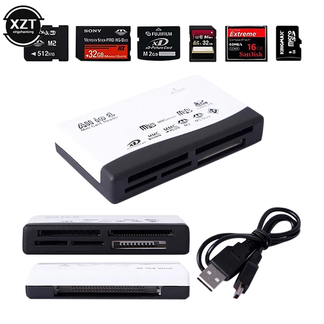 Adattatore Schede Memoria Lettore Di Schede USB 2.0 Universale - Legge SD, MicroSD, CF, MS, XD - Alta Velocità, Plug And Play Lettore SD MicroSD CF - Foto 8