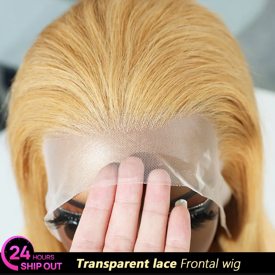  27 허니 블론드 리얼 250 밀도 13x4 레이스 프론탈 밥 가발 100% 인모 가발 SDD 생베트남 본 스트레이트 가발 5x5 글루리스