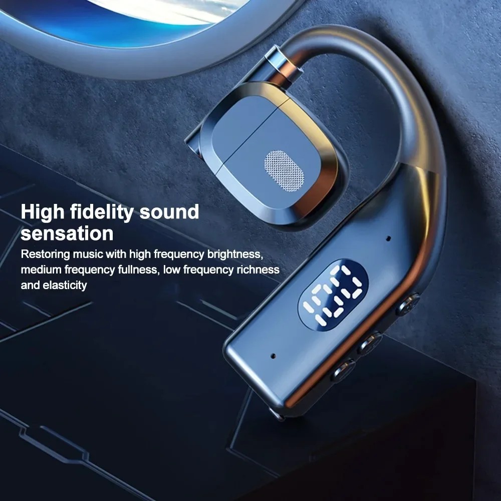 Wireless Bluetooth Headphones Bone Conduction Earphones With Microphone Handsfree Noise Canceling Headset For Driving Audifonos 6