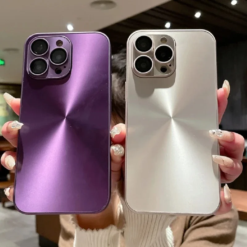 Coque de téléphone carrée avec protection d'objectif pour iphone_voghion.com
