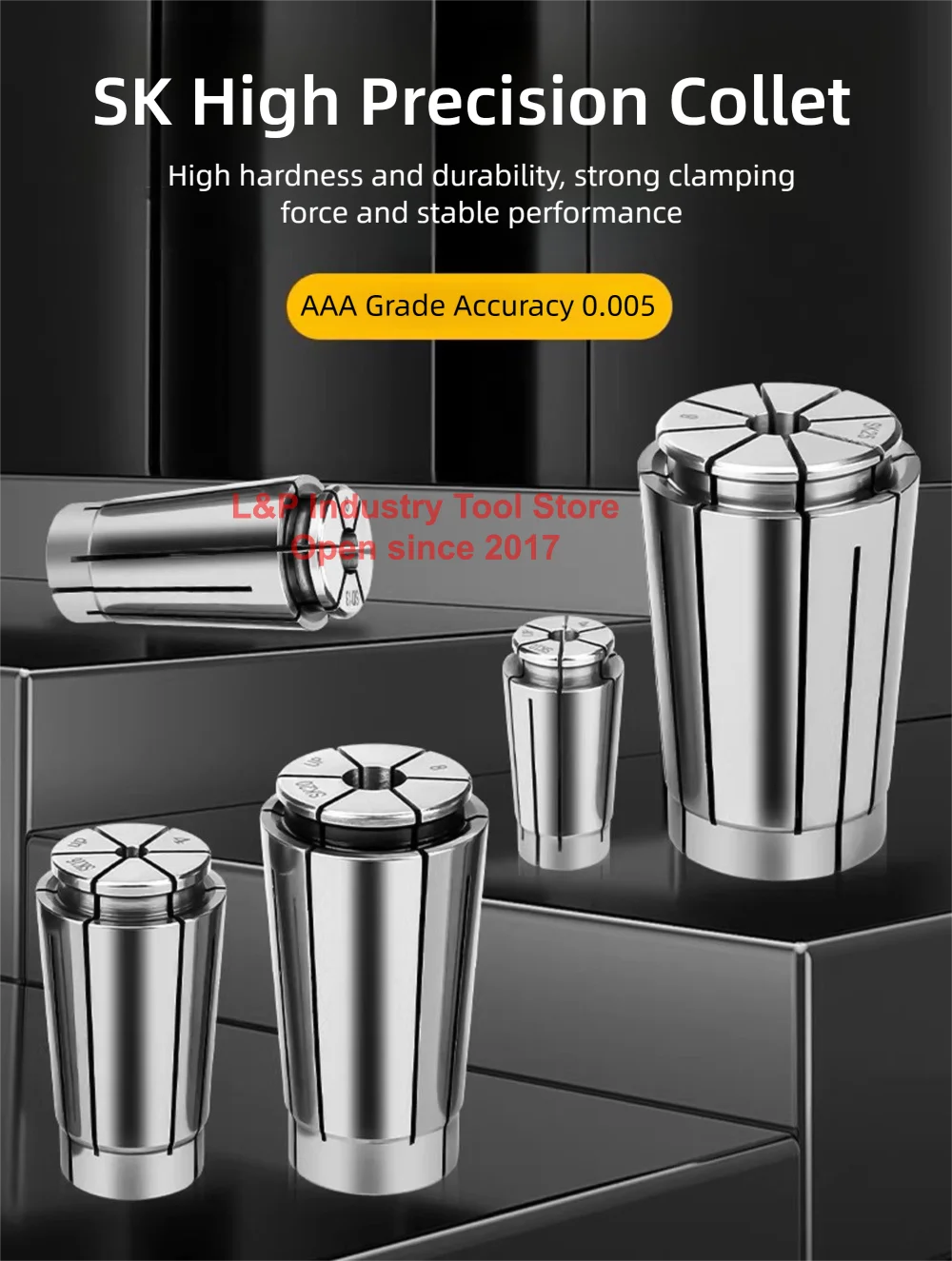 Präzision AAA UP Kleine SK06/10/13/16/20/25 Spannzange Maschine Mini Drehmaschine Bohrfutter CNC Spindel Metall Fräsen Klemme 4mm Welle Werkzeug – Detail 6