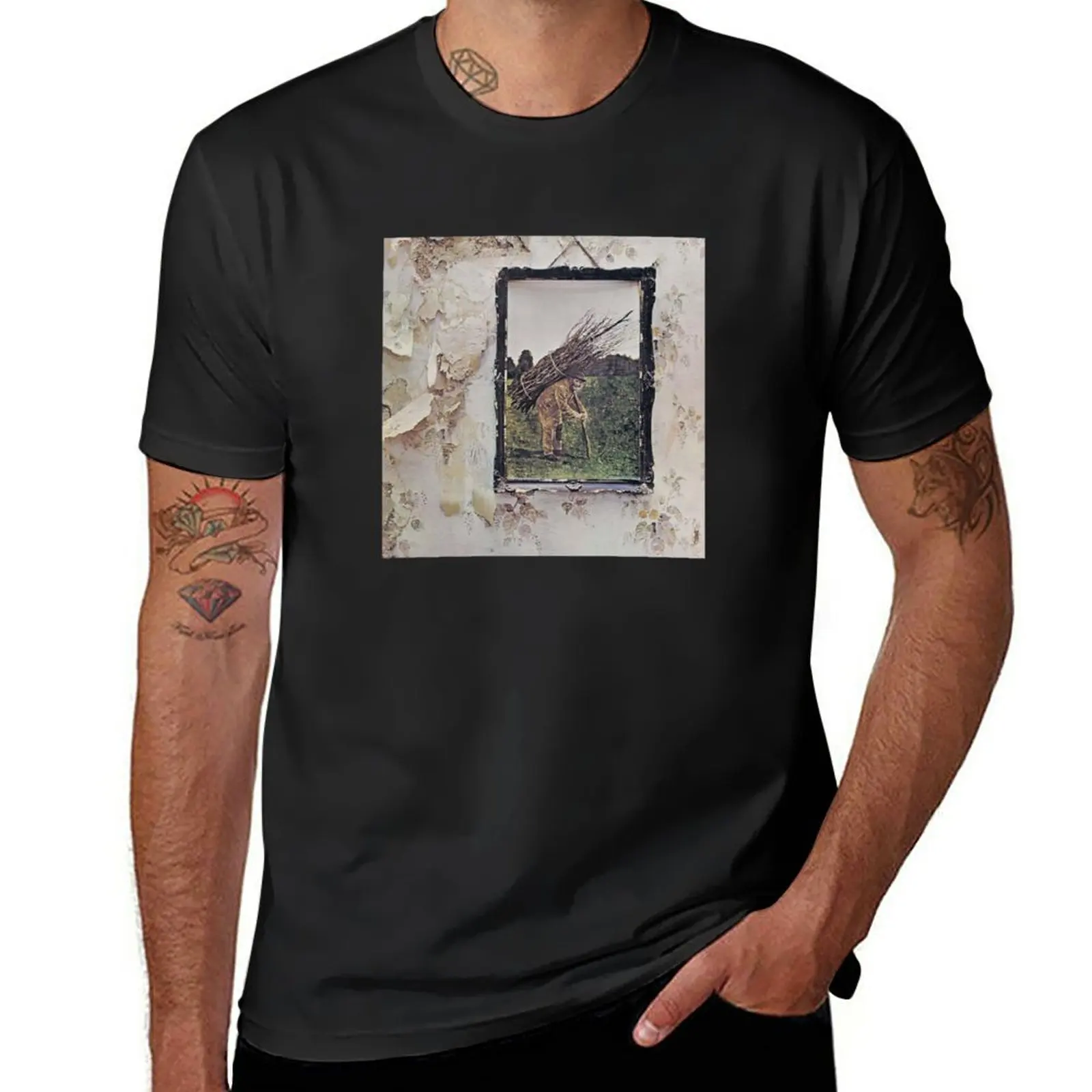

IV Album T-Shirt anime clothes heavyweights T-shirt men