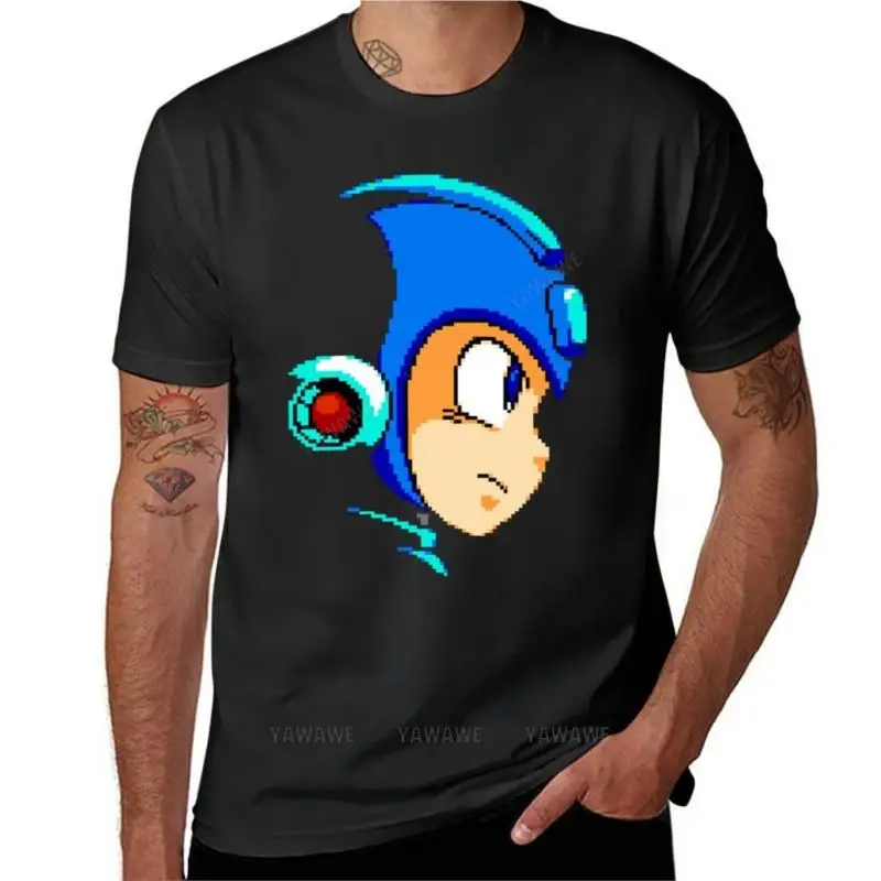 

Мужская футболка Mega Man, футболки на заказ, летняя одежда, мужские Графические футболки, брендовая футболка большого и высокого размера, хлопковые мужские топы
