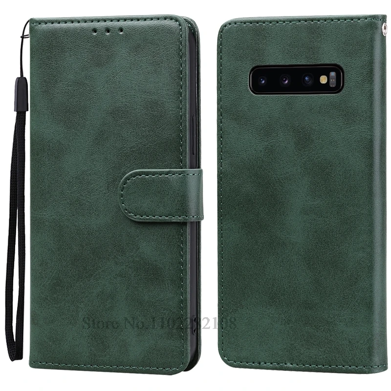 Leather Flip Wallet Case Cover for Samsung Galaxy S10 Series