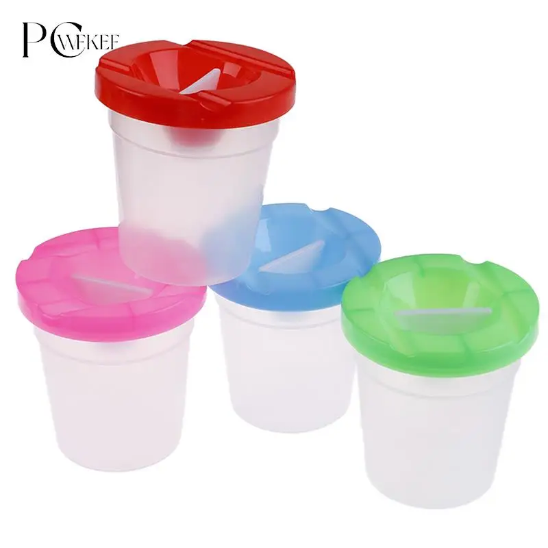 

Water leakage prevention DIY Children Washing Cup writing brush Cup Paint Cup Painting Handmade Accessories Random delivery