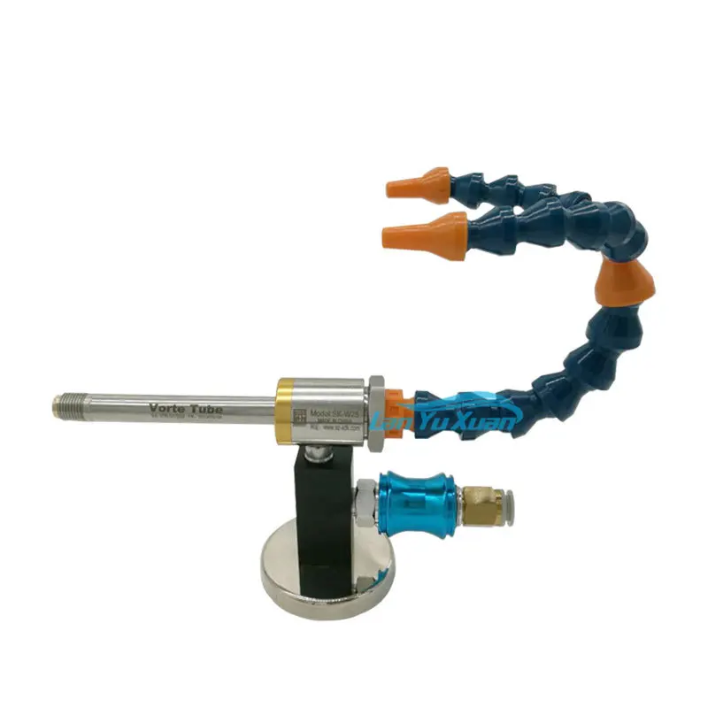 

Cooling gun, stainless steel vortex cold air gun, ultrasonic cooling, vortex tube cooler, double head cold air gun