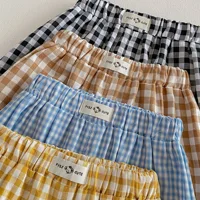 Pantalons pour garçons de 0 à 5 ans, Style coréen, à carreaux, jambes droites, décontractés, taille élastique, vêtements pour enfants, nouvelle collection printemps 2026 5