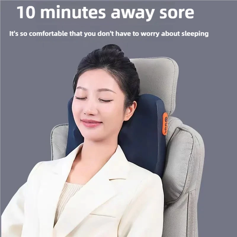Lenovo Electric Massage Pillow Car And Home Massager Multifunctional Heating Waist Neck Leg Cervical Shiatsu Kneading Relaxation