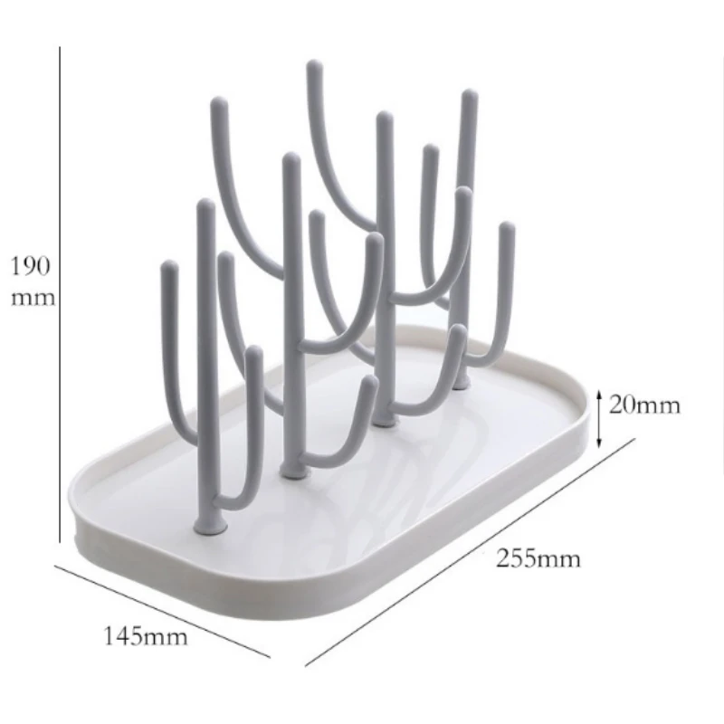 Baby Feeding Bottle Drain Rack, Nipple Feeding Cup Holder Storage Drying Rack Bottle Cleaning and Drying Baby Holder