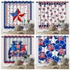 2pcs/set American July 4 Independence Day Window Curtain US Flag Party Labor Day Bedroom Living Room Blackout Polyester Curtains 1