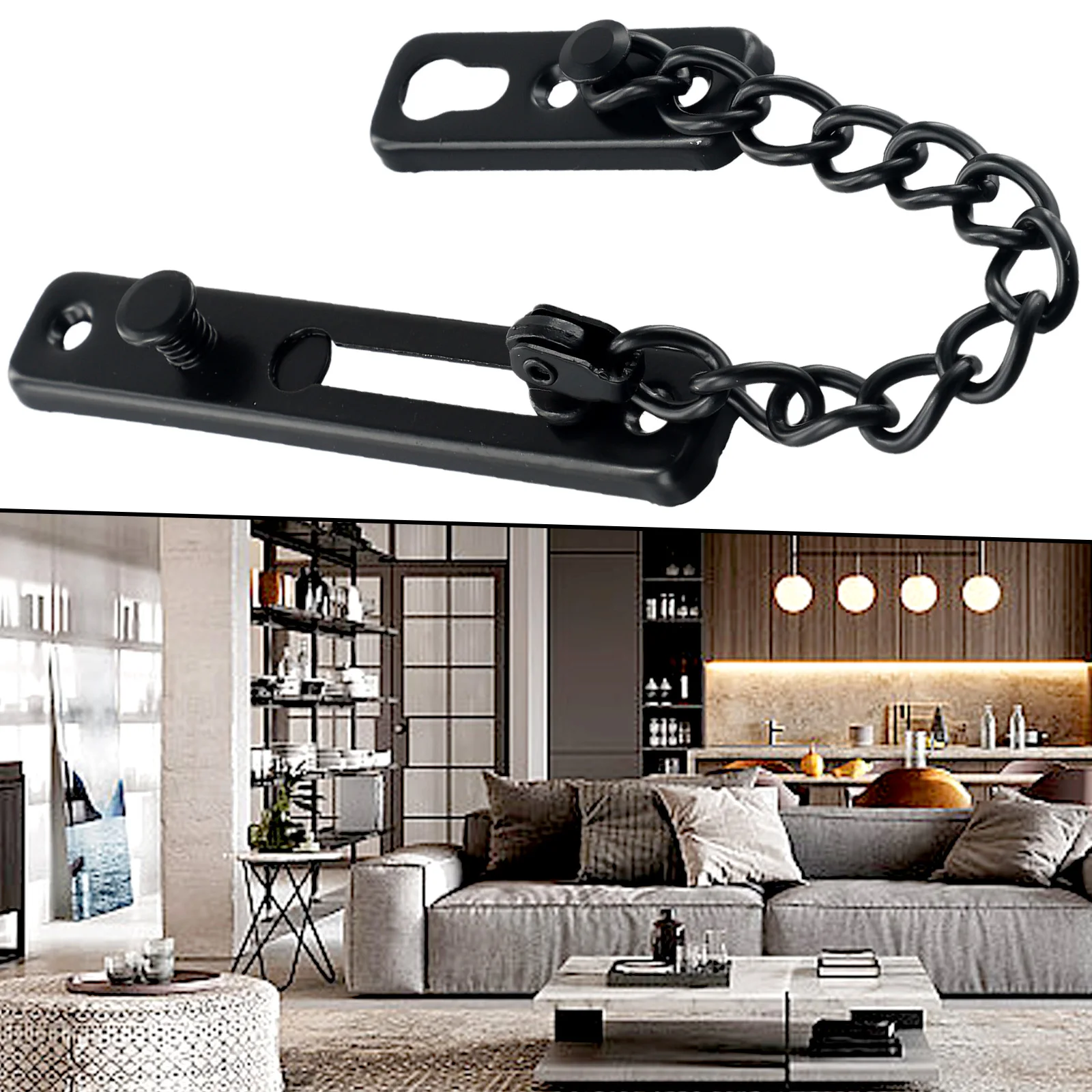 

Security Door Chain Door Chain Restrictor Slide Catch Strong Security Door Chain Door Chain Lock Door Safety Lock
