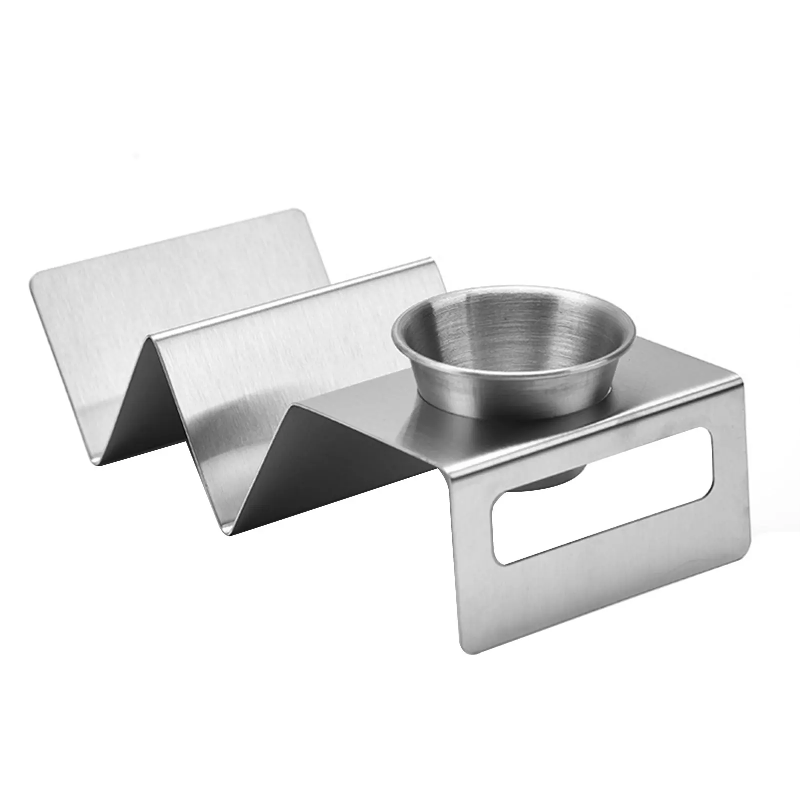 Taco Holder Stand Stainless Steel Taco HolderSauce Cups for Making Hotdog Oven Dishwasher Grill Save taco holder