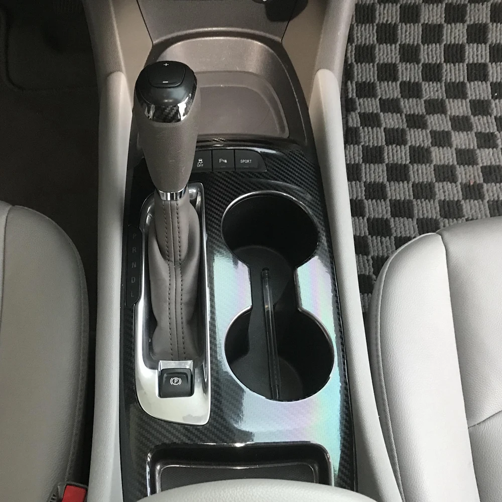Chevrolet Malibu XL 2016-21 용 탄소 섬유 자동차 필름 인테리어 스티커 센터 콘솔 기어 대시 보드 에어 도어 핸들 리프트 패널
