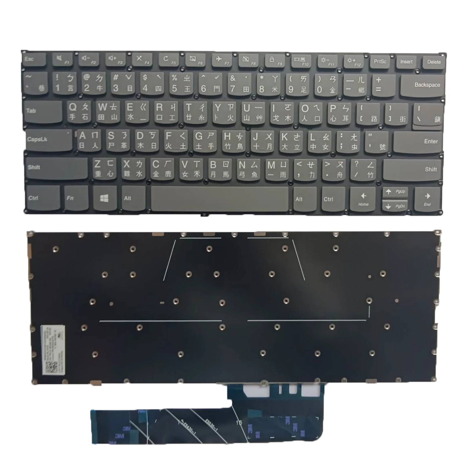 

Серая клавиатура TW для Lenovo Yoga 530-14ARR 530-14IKB 6-13ALC6 6-13ARE05