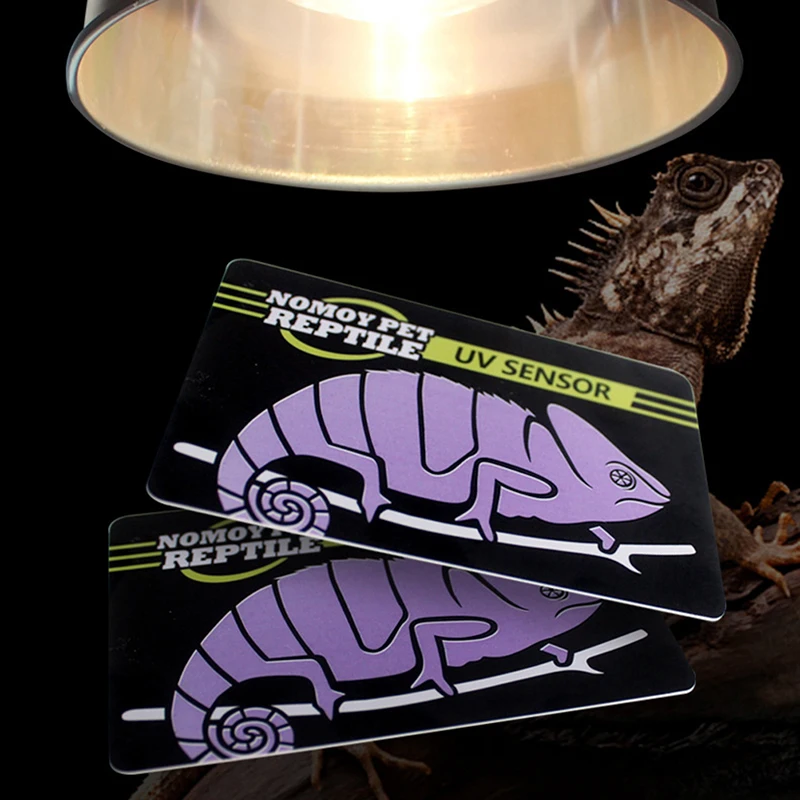 Reptile UV Tester Reptile UVB Light Lamp Bulb Test Card UV Tests Paper Tester Meter for Turtle