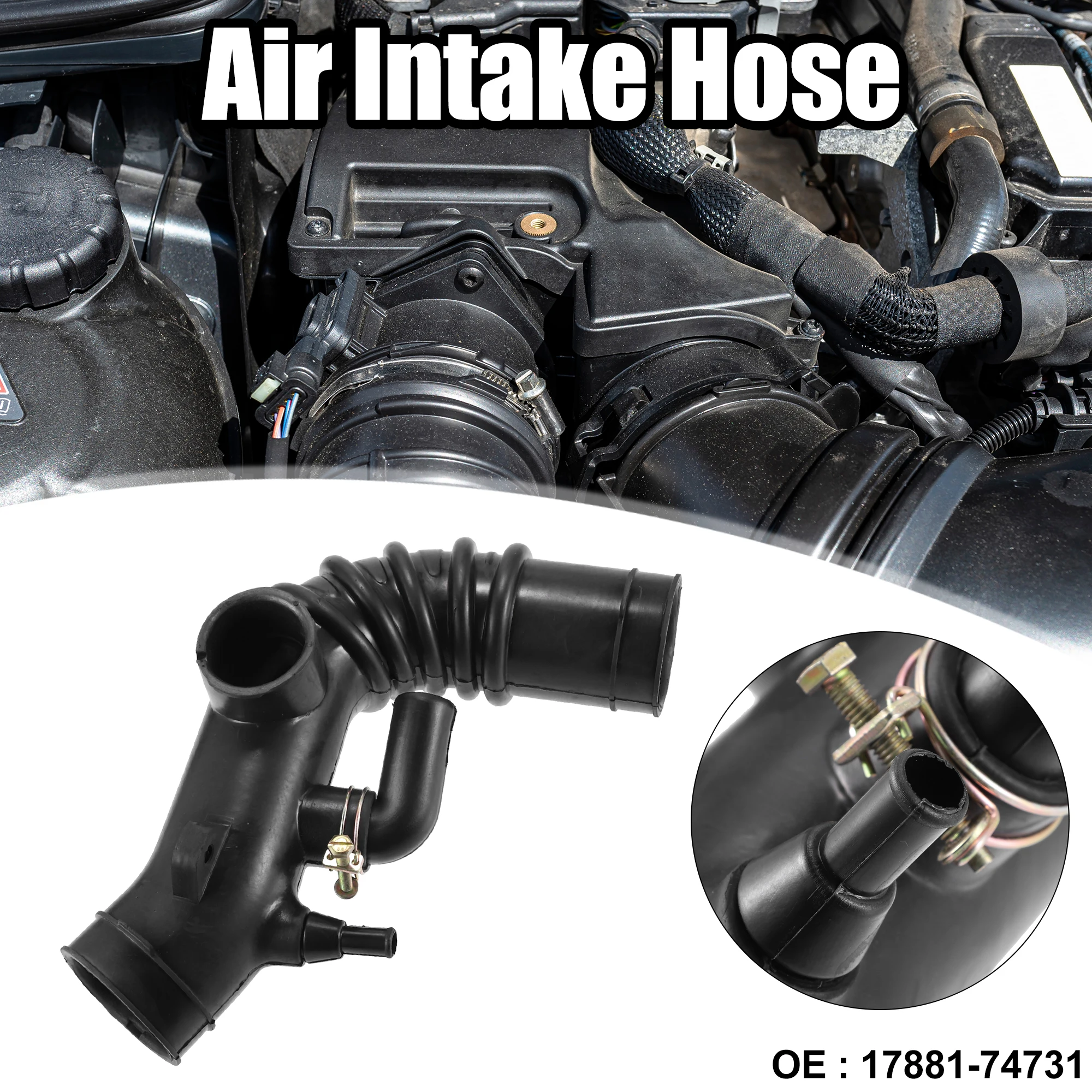 

X Autohaux Car Engine Air Intake Hose Tube Pipe 17881-74731 for Toyota Camry Solara Camry 1997-1999 L4 2.2L 2164cc Accessories