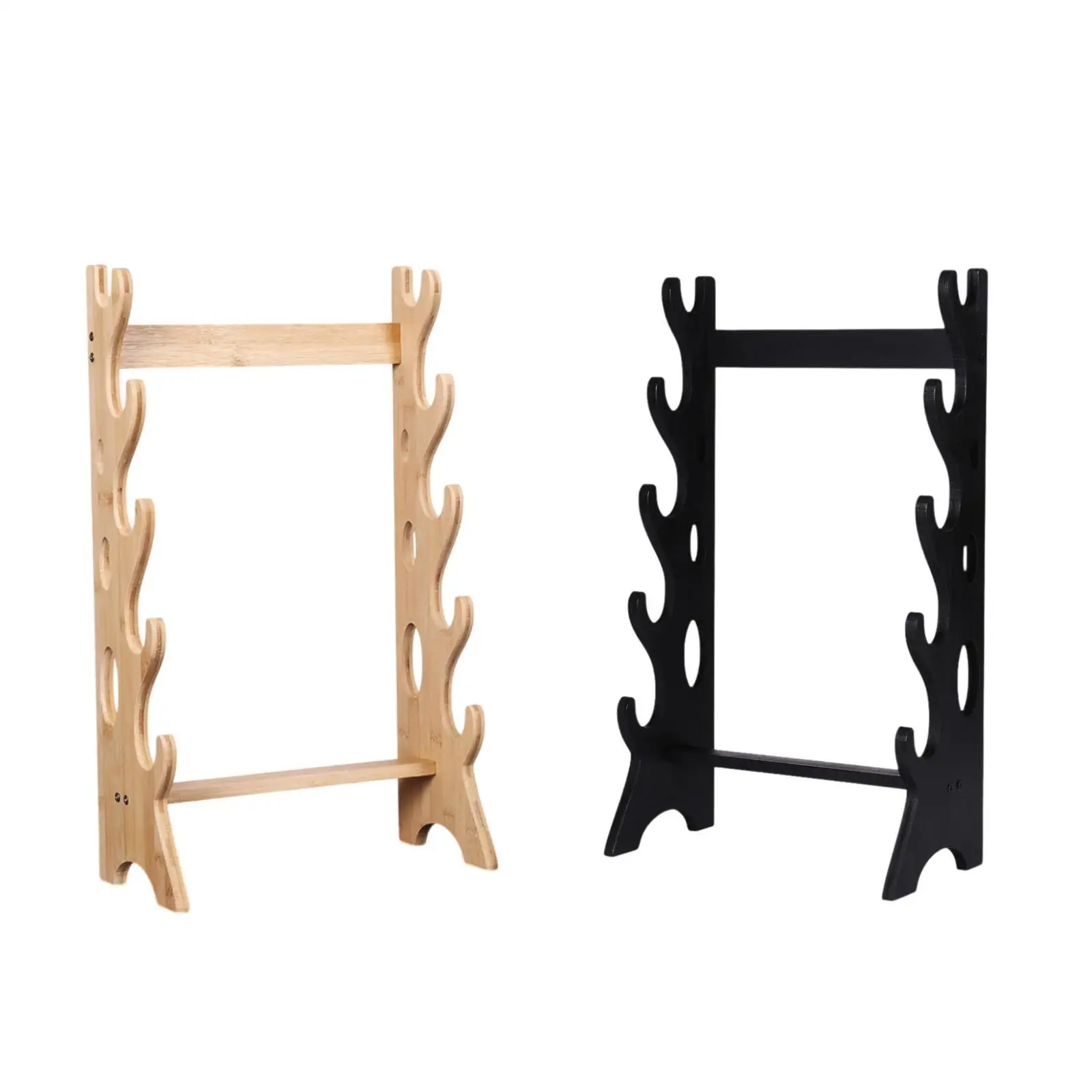 Support Flûte En Bois 5 Étages – Présentoir Élégant Pour Flûtes Et Étuis, Rack De Table En Bois Massif, Support Musical Décoratif Et Pratique