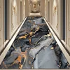 Modern Marble Hotel Promenade Carpet Corridor Home Decor Entrance Floor Rugs Customization Non-slip Washable Hallway Carpet 3