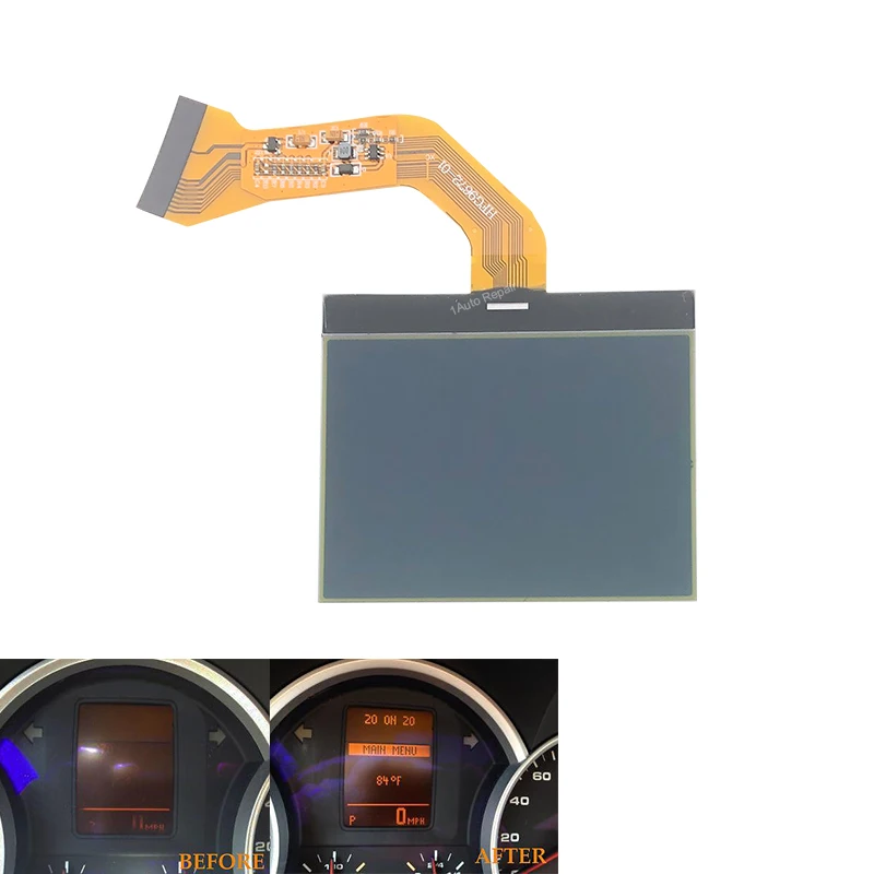 LCD Display Dashboard Monochrome LCD Screen for VW Touareg V6 Porsche Cayenne Cayenne S Pixel Repair