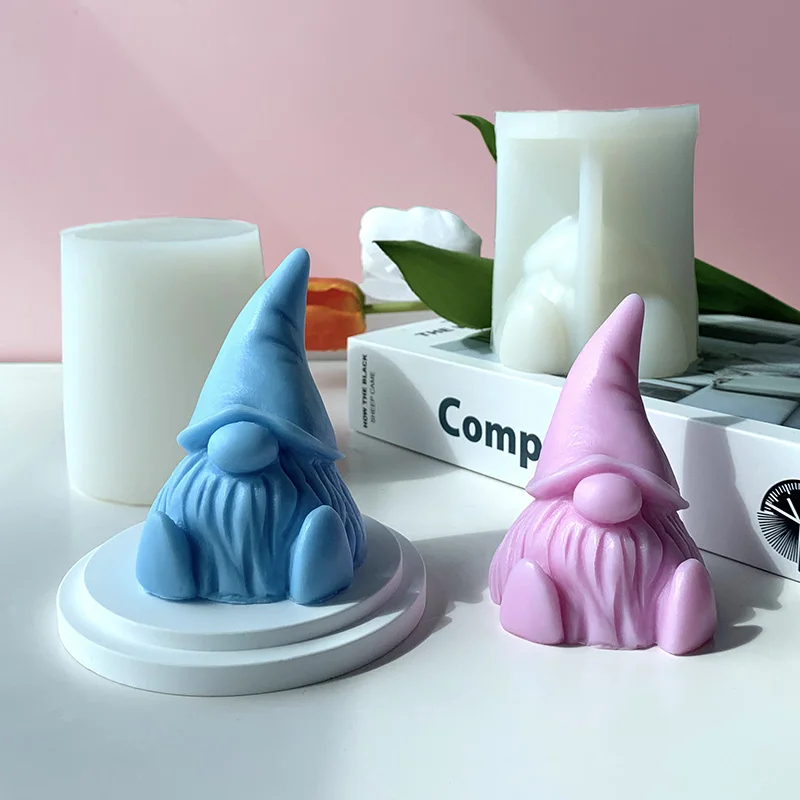 

Dwarf Candle Mold Handmade Soap Making DIY Christmas Gift Aroma Candle Plaster Silicone Mold