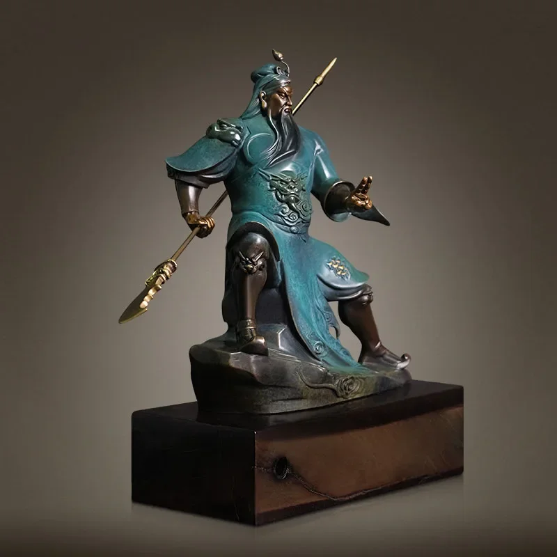 

All Brass Lord Guan The Second Guan Gong Ornaments Gong God Of War And Wealth Yu Statue New Chinese Style Artware