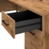 Bush Furniture Somerset 72W Office Desk with Drawers and Storage in Fresh Walnut | Large Wooden Computer Table for Home Office W 4