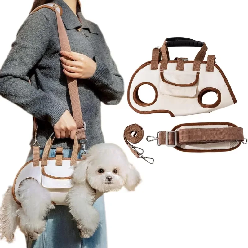 Kleine Hund Lift Harness Rucksack Sling Carrier mit Griff Leine Haustier Tragetasche für Outdoor Walking Katzen Liefert