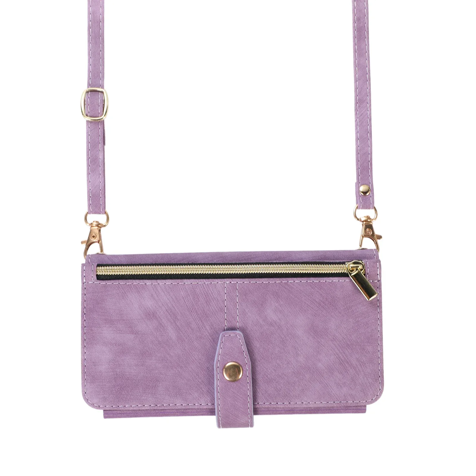 Leather Crossbody Phone Case with Wallet Card Holder