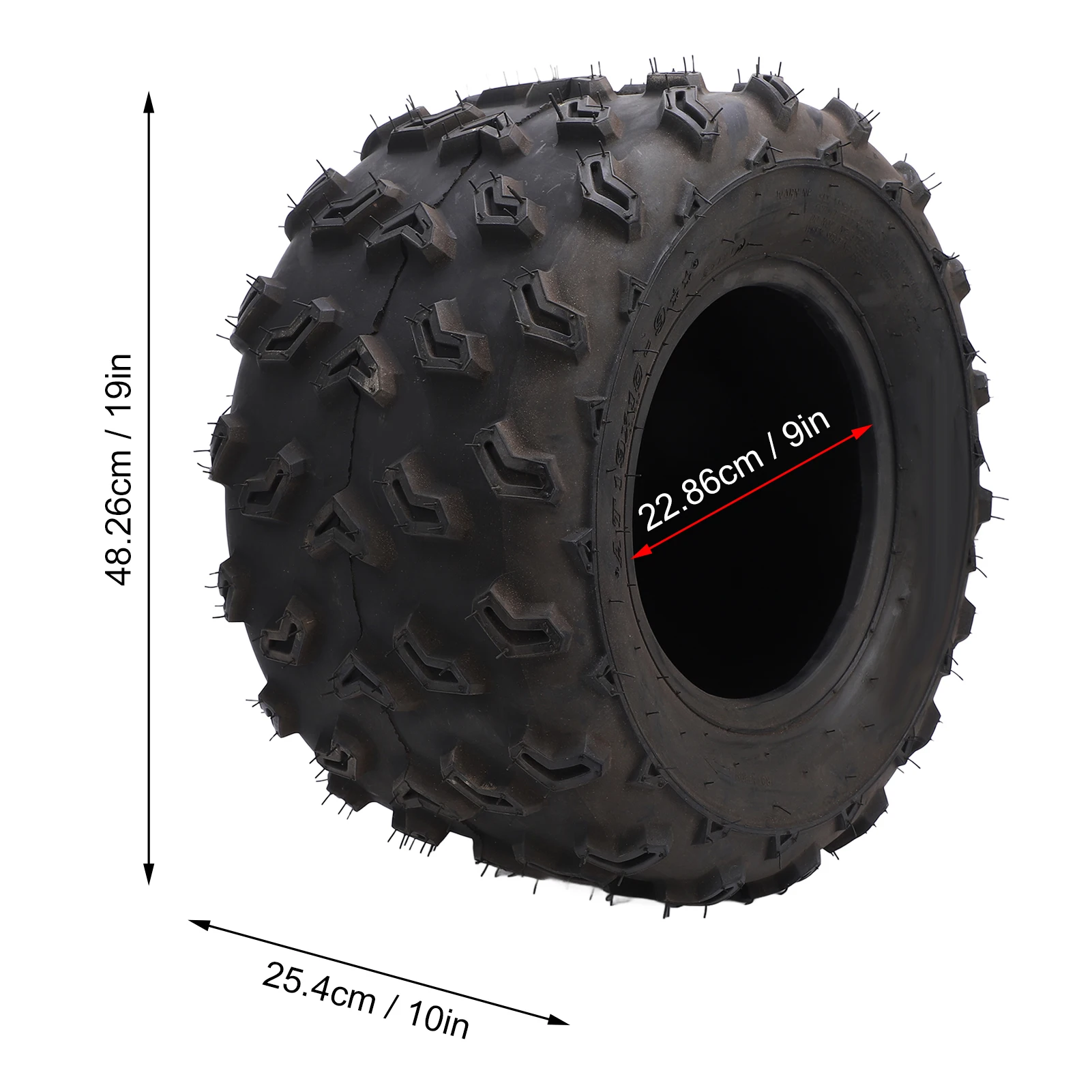 19x10-9 19x10x9 ATV Tire Anti Slip Rubber Enhanced Grip Improved Control ATV Tyre for UTV Quad Off Road Go Kart Golf Cart
