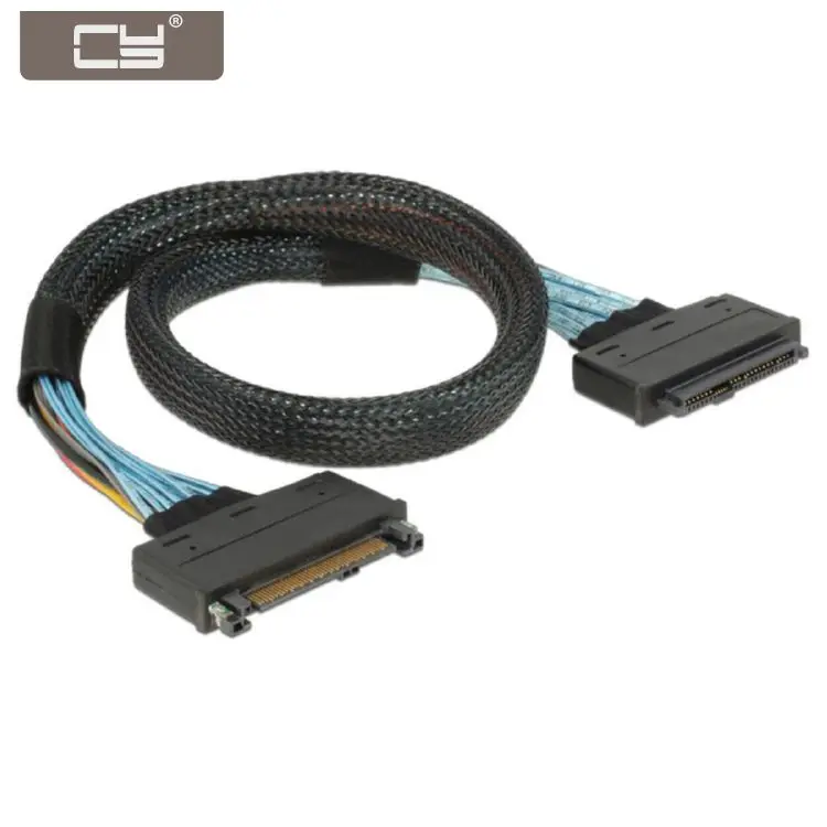 

NGFF 68pin U.2 U2 SFF-8639 NVME PCIe SSD Male to Female Extension Cable 50cm