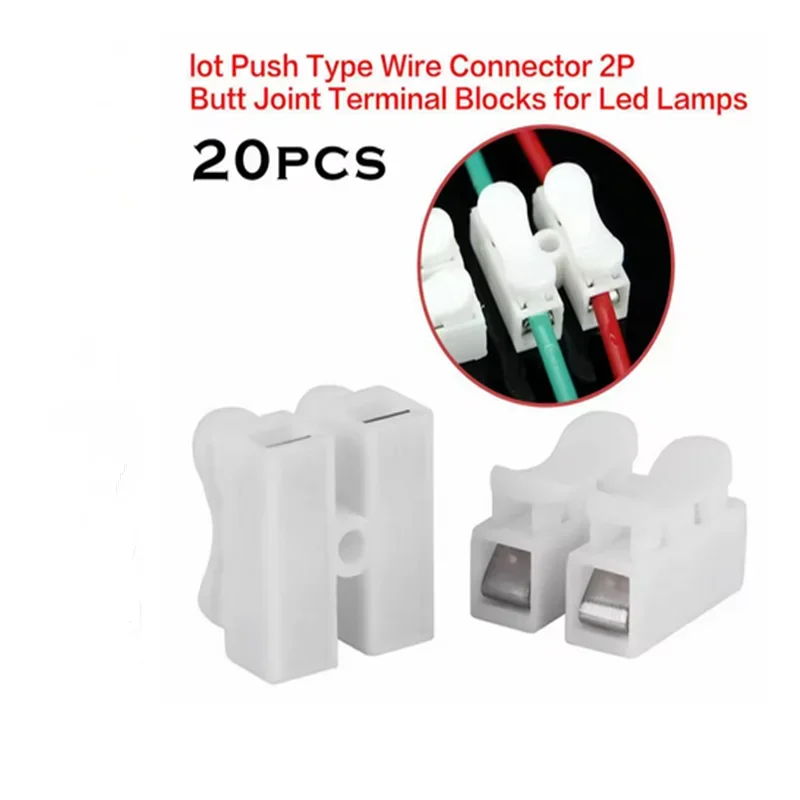 CH2 Spring Wire Connectors Cable Clamps Terminal Block LED Strip Light