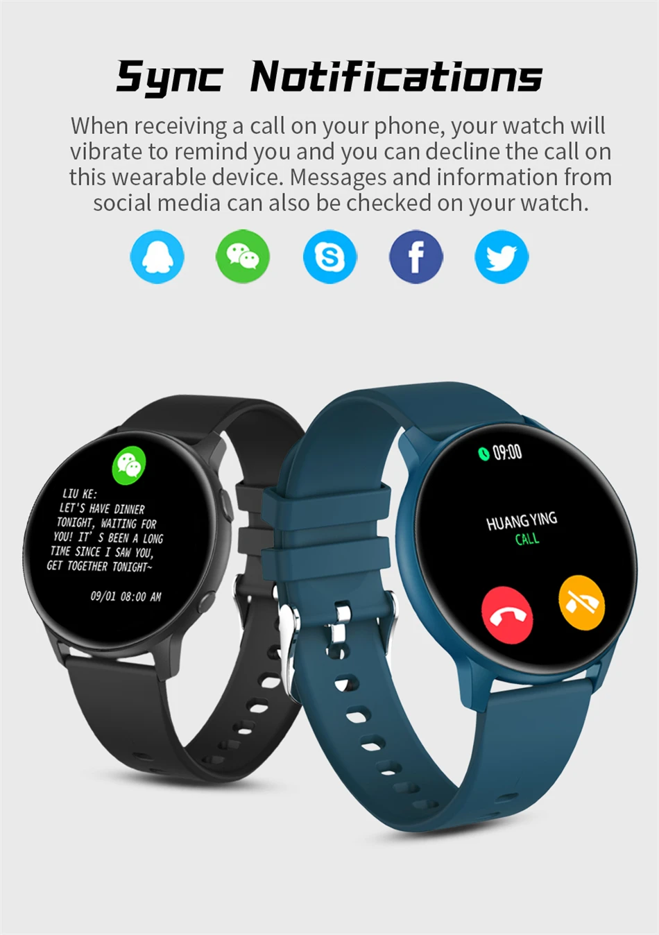 2022 New Fashion Smart Watch Men Fitness Bracelet Heart Rate Blood Pressure Monitoring Sports Tracker Smartwatch Gift for Women