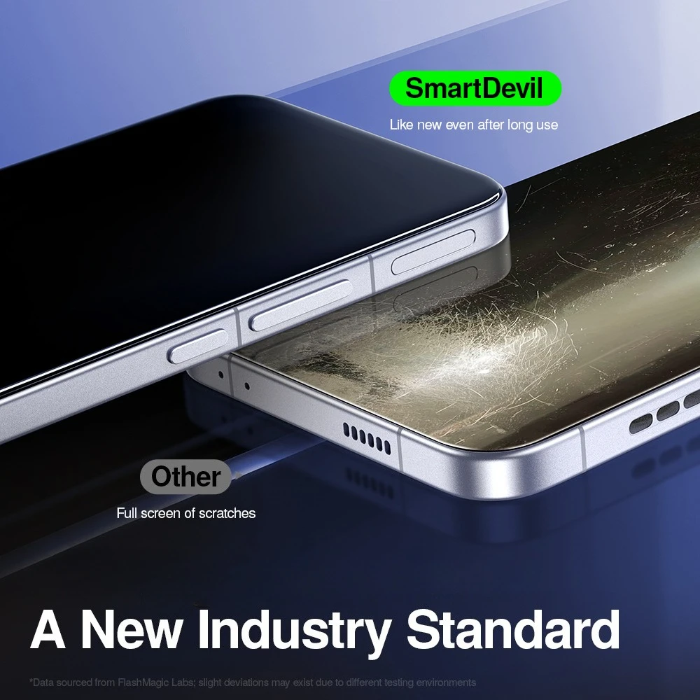 SmartDevil HD Tempered Glass Film with Auto-Dust Removal Kit - Clear Screen Protector