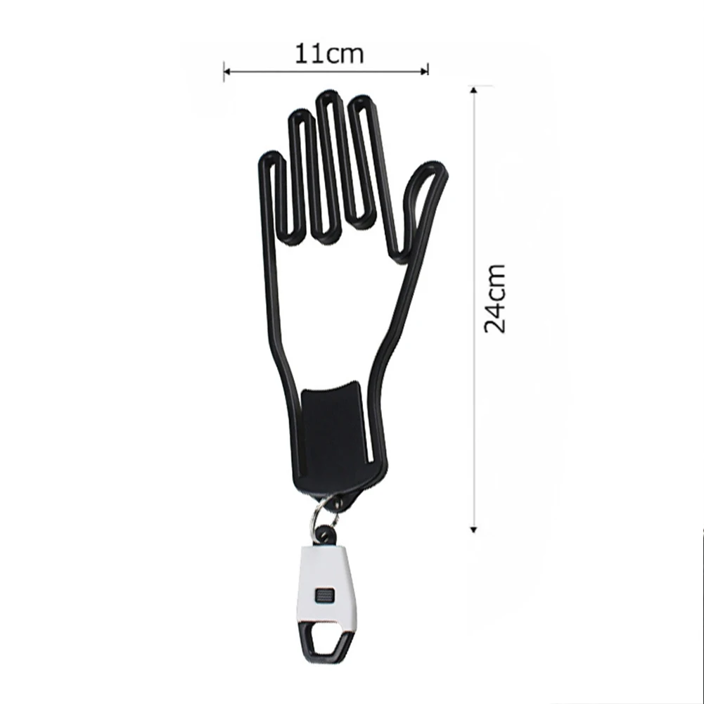 Golf Glove Holder Rack Portable Plastic Gloves Hanger with Key Chain Glove Dry Racks Gloves Stretcher Stand Golf Accessories