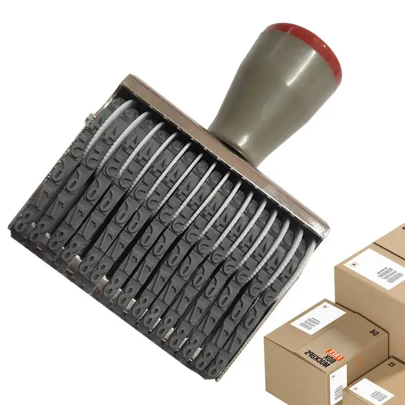 

Rubber Date Stamp Roller Numbering Date Stamp Reusable Number Symbol Rolling Wheel Stamp For DIY Craft School Planner Offices