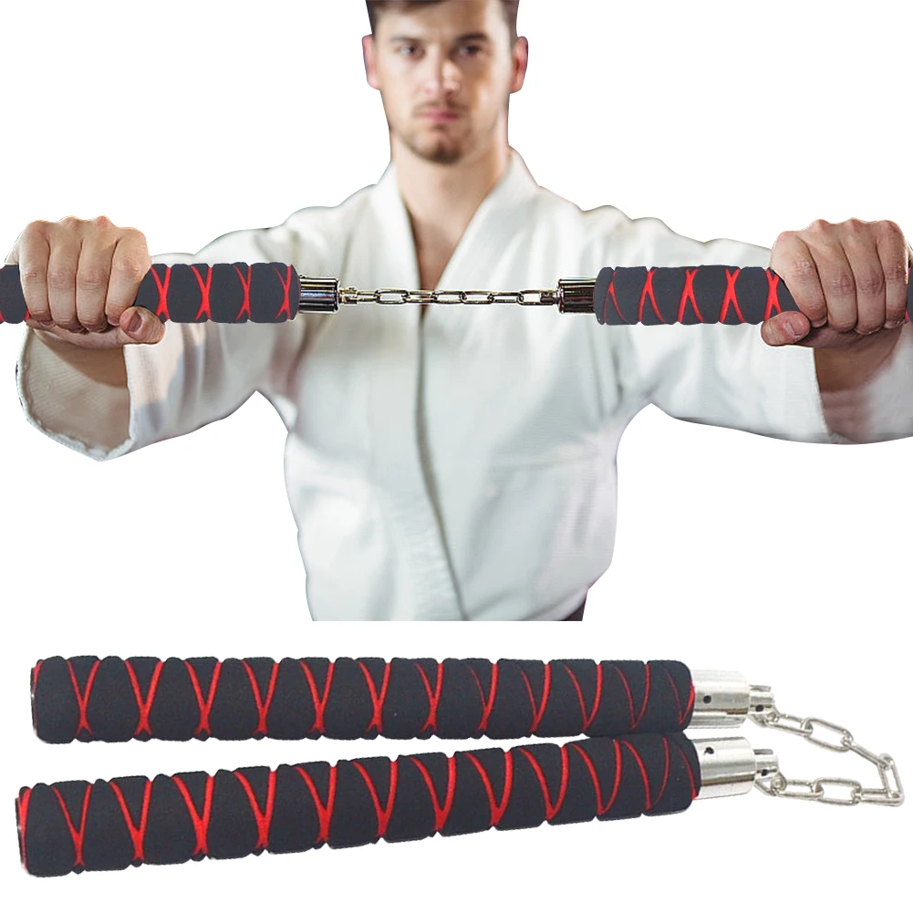 Martial Arts Nunchakus Martial Arts Training Nunchakus Chinese Kung Fu Wushu Nunchaku Practice Nunchucks Foam Rubber for Kids Adults Beginners 5-1PCS