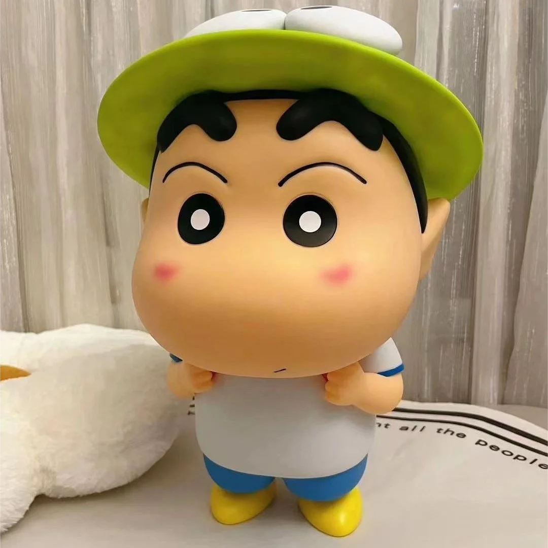 

45cm The New Crayon Shin-chan Anime Figures Pajamas Dynamic Superman Premium Version Action Figure Ornaments Pvc Model Gift Toys