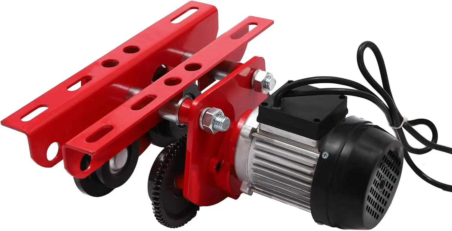 BYMAOCAR 1T Lasthebe-Motorwinde Flaschentraktion, 370W Elektrischer Trolley, Elektrische Seilzugvorrichtung 68-120 cm Einstellbare Breite – Detail 7