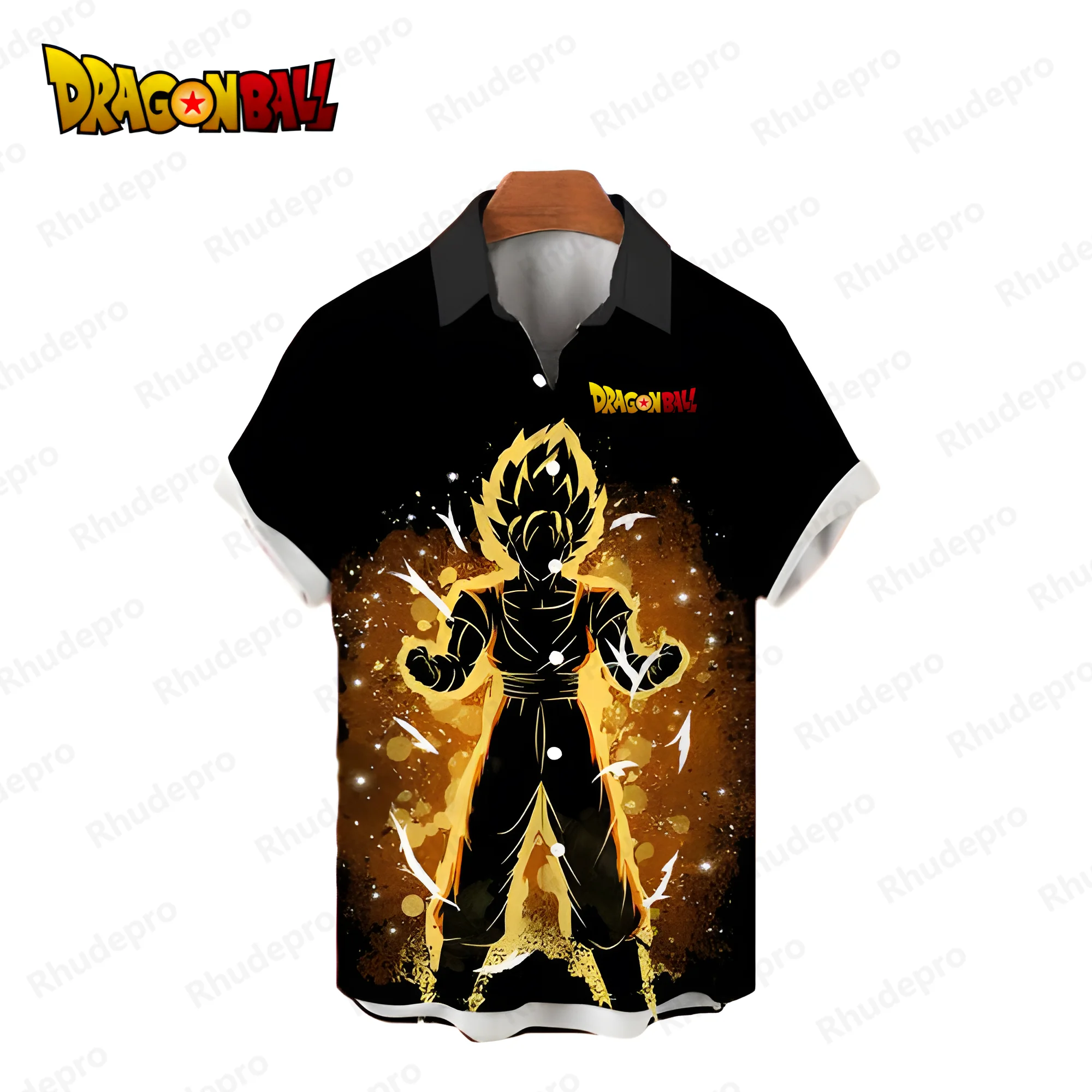 

Рубашка Dragon Ball Z мужская с коротким рукавом, модная уличная одежда, дизайнерская одежда, лето