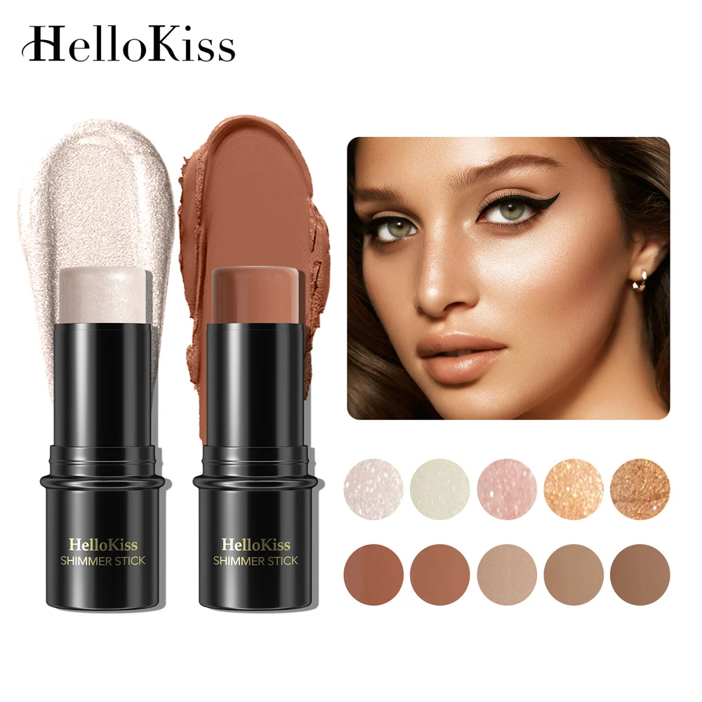 

HelloKiss High-gloss Finish Stick For Delicate Small V-face Contour Stereo Pearlescent Face Finish High-gloss Shadow Stick NEW